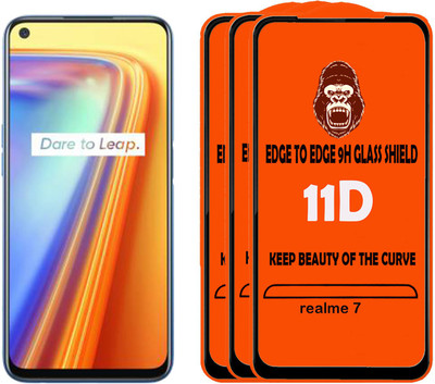 Unirock Tempered Glass Guard for realme 7(Pack of 3)