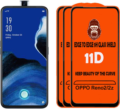 Digilett Tempered Glass Guard for OPPO Reno 2z(Pack of 3)
