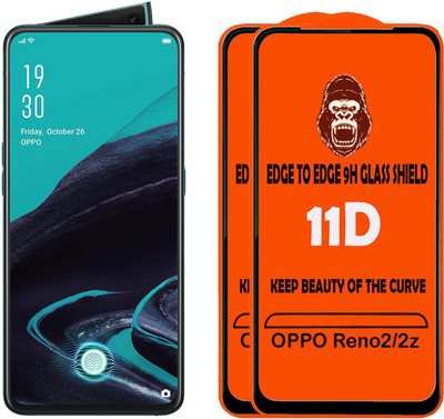 Digilett Tempered Glass Guard for OPPO Reno 2(Pack of 2)