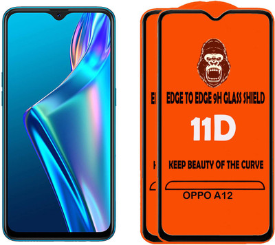 HQ Protection Tempered Glass Guard for OPPO A12(Pack of 2)