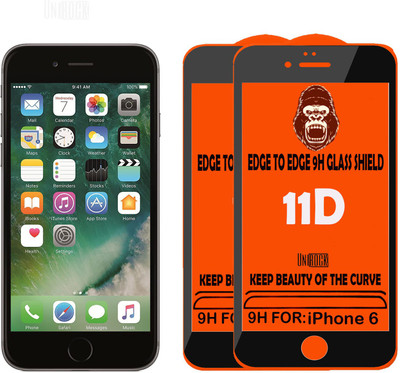 HQ Protection Tempered Glass Guard for Apple iPhone 6(Pack of 2)