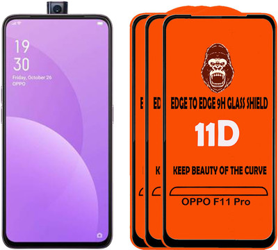 HQ Protection Tempered Glass Guard for OPPO F11 Pro(Pack of 3)
