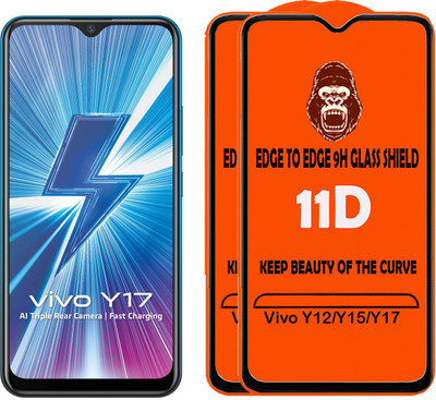 Digilett Tempered Glass Guard for Vivo Y17(Pack of 2)