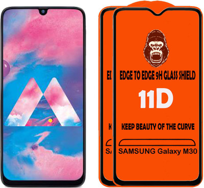 Digilett Tempered Glass Guard for SAMSUNG Galaxy M30(Pack of 2)