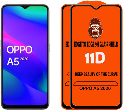 Digilett Tempered Glass Guard for OPPO A5 2020(Pack of 2)