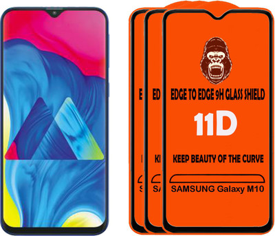 Digilett Tempered Glass Guard for SAMSUNG Galaxy M10(Pack of 3)