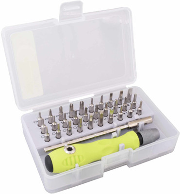 ASRAW 32 in 1 Accuracy Interchangeable Mini Screwdriver Set Magnetic Slot Wrench Bits Repair Tools Kit Set Ratchet Screwdriver Set(Pack of 32)