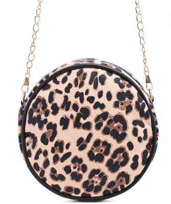 London Rag Beige Sling Bag Beige Leopard Sling Bag