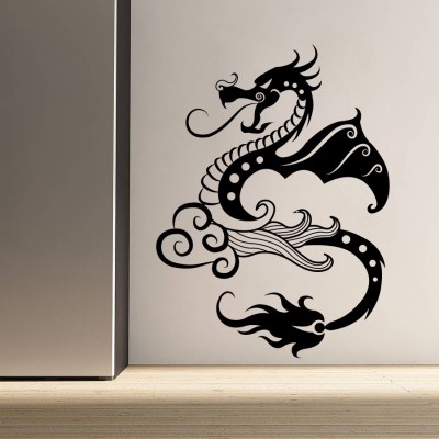 Creatick Studio 66.04 cm Dragon Wall Sticker Self Adhesive Sticker(Pack of 1)