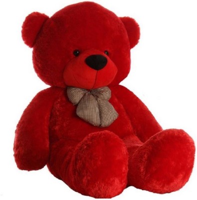 Kiddietown 4 Feet Red Teddy Bear  - 120 cm(Red)