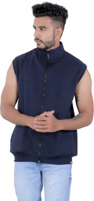 Kore Cloting Point Sleeveless Solid Men Sweatshirt