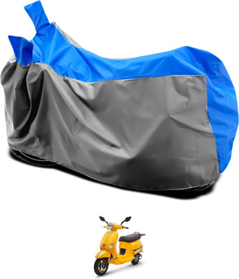 GOSHIV-car and bike accessories Waterproof Two Wheeler Cover for Vespa(Grey, Blue)