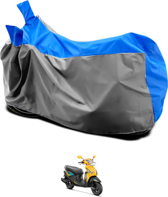 GOSHIV-car and bike accessories Waterproof Two Wheeler Cover for Hero(Pleasure, Grey, Blue)