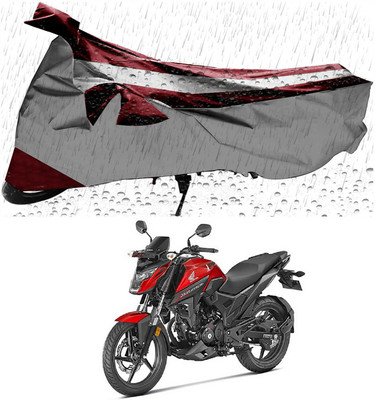 THE REAL ARV Two Wheeler Cover for Honda(X-Blade, Maroon, Silver)