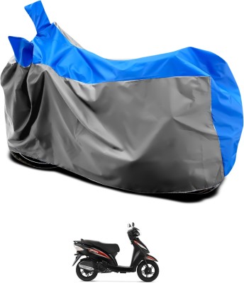 GOSHIV-car and bike accessories Waterproof Two Wheeler Cover for TVS(Wego, Grey, Blue)