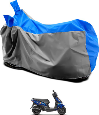 GOSHIV-car and bike accessories Waterproof Two Wheeler Cover for Suzuki(Let's, Grey, Blue)
