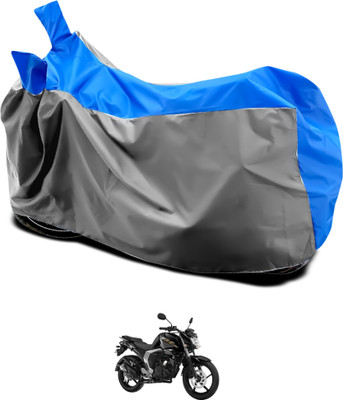 GOSHIV-car and bike accessories Waterproof Two Wheeler Cover for Yamaha(FZ16, Grey, Blue)