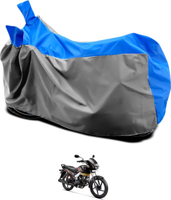 GOSHIV-car and bike accessories Waterproof Two Wheeler Cover for Mahindra(Centuro XT, Grey, Blue)