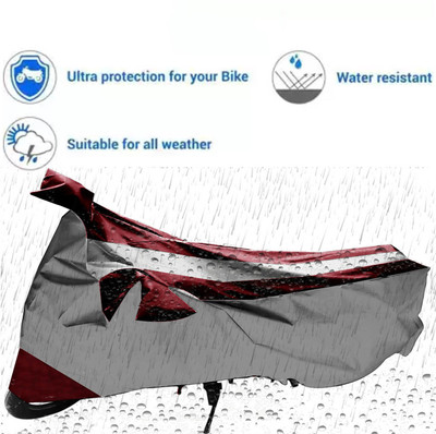 THE REAL ARV Waterproof Two Wheeler Cover for Bajaj(Pulsar 150, Maroon, Silver)