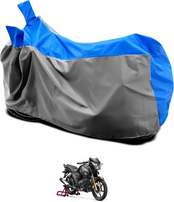 GOSHIV-car and bike accessories Waterproof Two Wheeler Cover for TVS(Apache RTR 180, Grey, Blue)