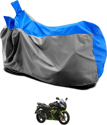 GOSHIV-car and bike accessories Waterproof Two Wheeler Cover for Yamaha(YZF R15 S, Grey, Blue)