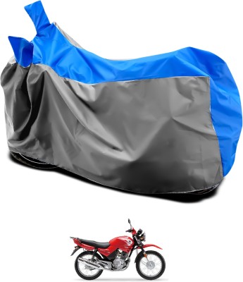 GOSHIV-car and bike accessories Waterproof Two Wheeler Cover for Yamaha(YBR 125, Grey, Blue)