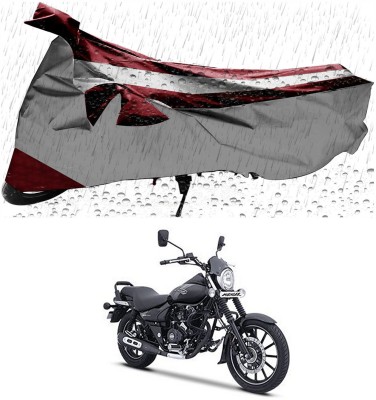 Ascension Two Wheeler Cover for Bajaj(Avenger 160 Street, Maroon, Silver)