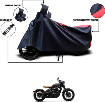 GOSHIV-car and bike accessories Waterproof Two Wheeler Cover for JAWA(Black, Red)
