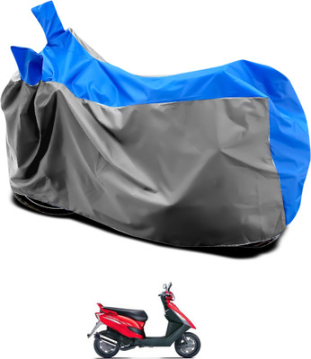 GOSHIV-car and bike accessories Waterproof Two Wheeler Cover for Bajaj(Kristal, Grey, Blue)