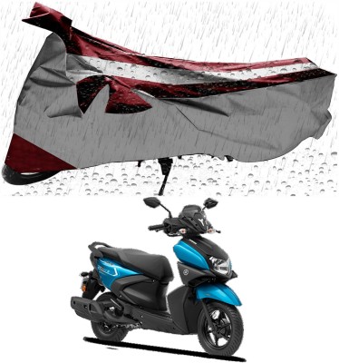 Genipap Two Wheeler Cover for Yamaha(RayZR 125 Fi, Maroon, Silver)