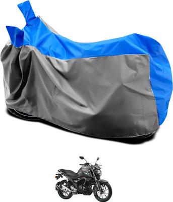 GOSHIV-car and bike accessories Waterproof Two Wheeler Cover for Yamaha(FZ1, Grey, Blue)