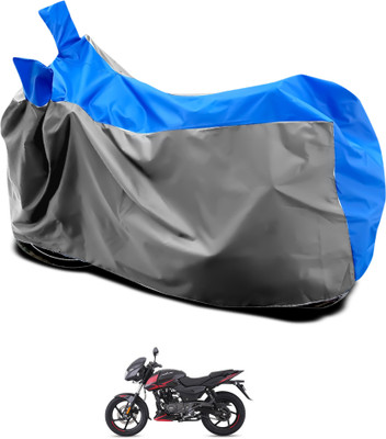 GOSHIV-car and bike accessories Waterproof Two Wheeler Cover for Bajaj(Grey, Blue)