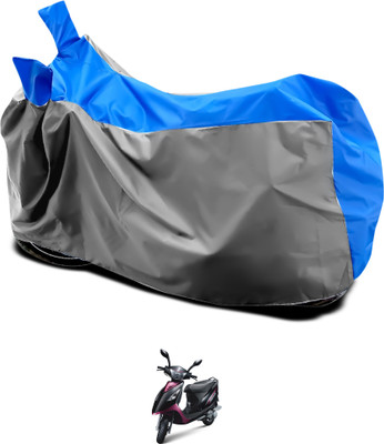 GOSHIV-car and bike accessories Waterproof Two Wheeler Cover for TVS(Scooty Streak, Grey, Blue)