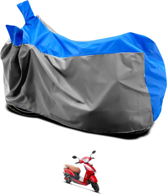GOSHIV-car and bike accessories Waterproof Two Wheeler Cover for Ampere(Magnus, Grey, Blue)