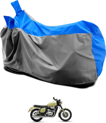 GOSHIV-car and bike accessories Waterproof Two Wheeler Cover for JAWA(Grey, Blue)