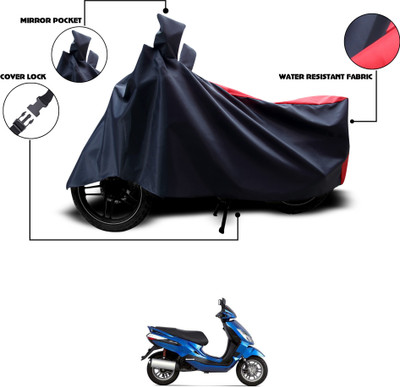 GOSHIV-car and bike accessories Waterproof Two Wheeler Cover for Bajaj(Blade 125, Black, Red)