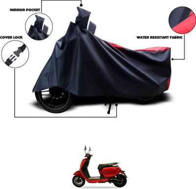GOSHIV-car and bike accessories Waterproof Two Wheeler Cover for Okinawa(Lite, Red, Blue)