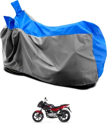 GOSHIV-car and bike accessories Waterproof Two Wheeler Cover for Bajaj(Pulsar 180 DTS-i, Grey, Blue)