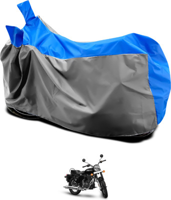 GOSHIV-car and bike accessories Waterproof Two Wheeler Cover for Royal Enfield(Electra, Grey, Blue)