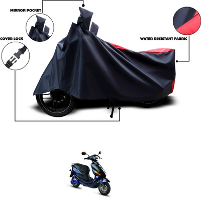 GOSHIV-car and bike accessories Waterproof Two Wheeler Cover for Hero(Electric Cruz, Black, Red)