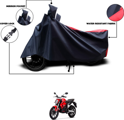GOSHIV-car and bike accessories Waterproof Two Wheeler Cover for Revolt(Black, Red)