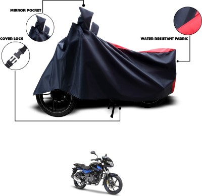 GOSHIV-car and bike accessories Waterproof Two Wheeler Cover for Bajaj(Pulsar 150 DTS-i, Black, Red)