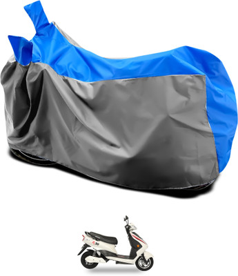 GOSHIV-car and bike accessories Waterproof Two Wheeler Cover for Okinawa(Grey, Blue)
