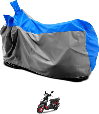 GOSHIV-car and bike accessories Waterproof Two Wheeler Cover for Mahindra(Rodeo UZO, Grey, Blue)