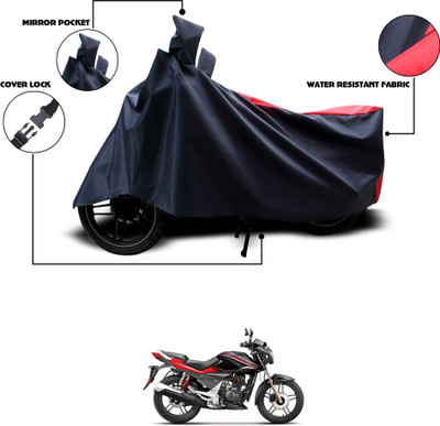 GOSHIV-car and bike accessories Waterproof Two Wheeler Cover for Hero(CBZ Extreme, Black, Red)