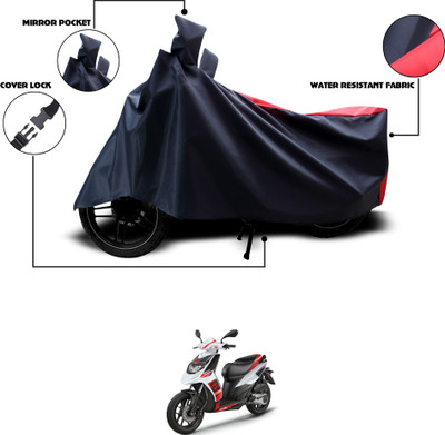 GOSHIV-car and bike accessories Waterproof Two Wheeler Cover for Aprilia(Black, Red)