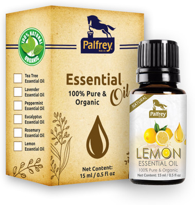 PALFREY Pure Lemon Essential Oil For Face, Hair Dandruff & Skin Pigmentation & Lightening, Therapeutic Grade/For Diffuser-15ml(15 ml)