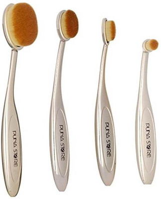 Puna Store 4 Piece Oval Brush Set - Gold(Pack of 4)