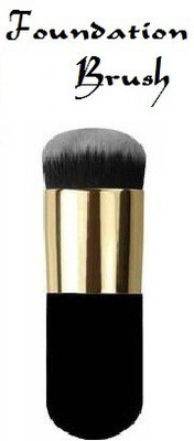 J & F Foundation Blusher Makeup Brush ( Black )(Pack of 1)