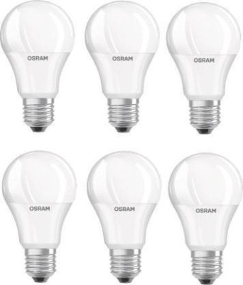 OSRAM 9 W Round E27 LED Bulb(White, Pack of 6)